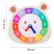 εκπαιδευτικό ξύλινο ρολόι puzzle, HOYE CRAFTS εκπαιδευτικό ξύλινο ρολόι puzzle