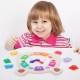 εκπαιδευτικό ξύλινο ρολόι puzzle, HOYE CRAFTS εκπαιδευτικό ξύλινο ρολόι puzzle