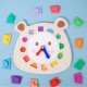 εκπαιδευτικό ξύλινο ρολόι puzzle, HOYE CRAFTS εκπαιδευτικό ξύλινο ρολόι puzzle